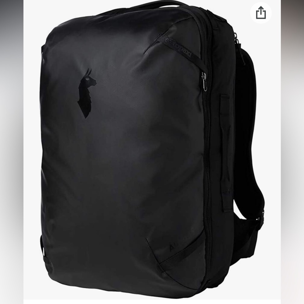 Cotopaxi Allpa 35L Backpack Travel Pack with Rain Cover in Black